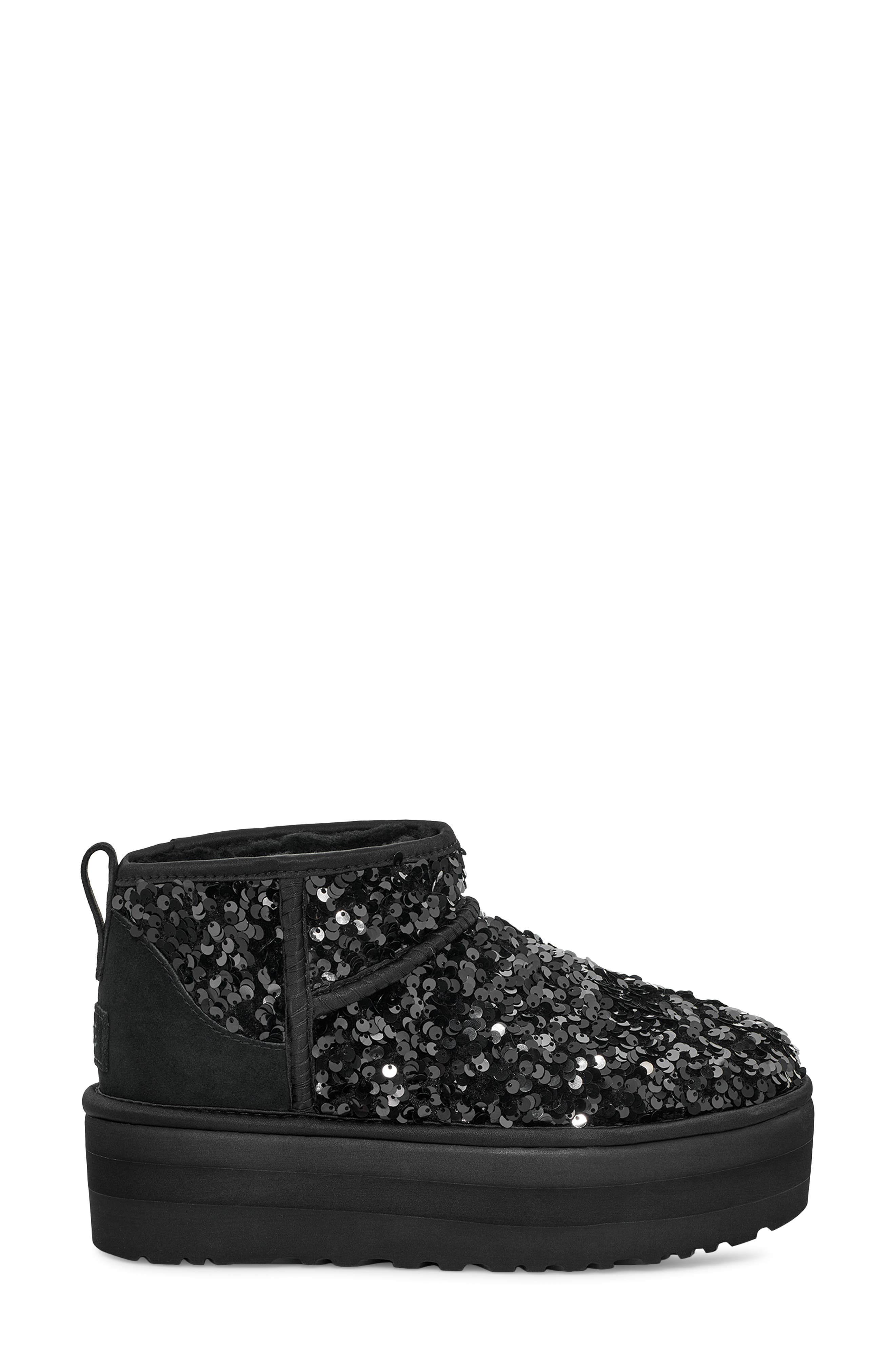 UGG<sup>®</sup> Ultra Mini Chunky Sequin Boot, Alternate, color, 