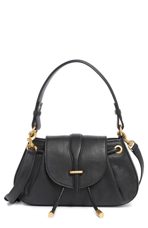 Elic Leather Top Handle Bag