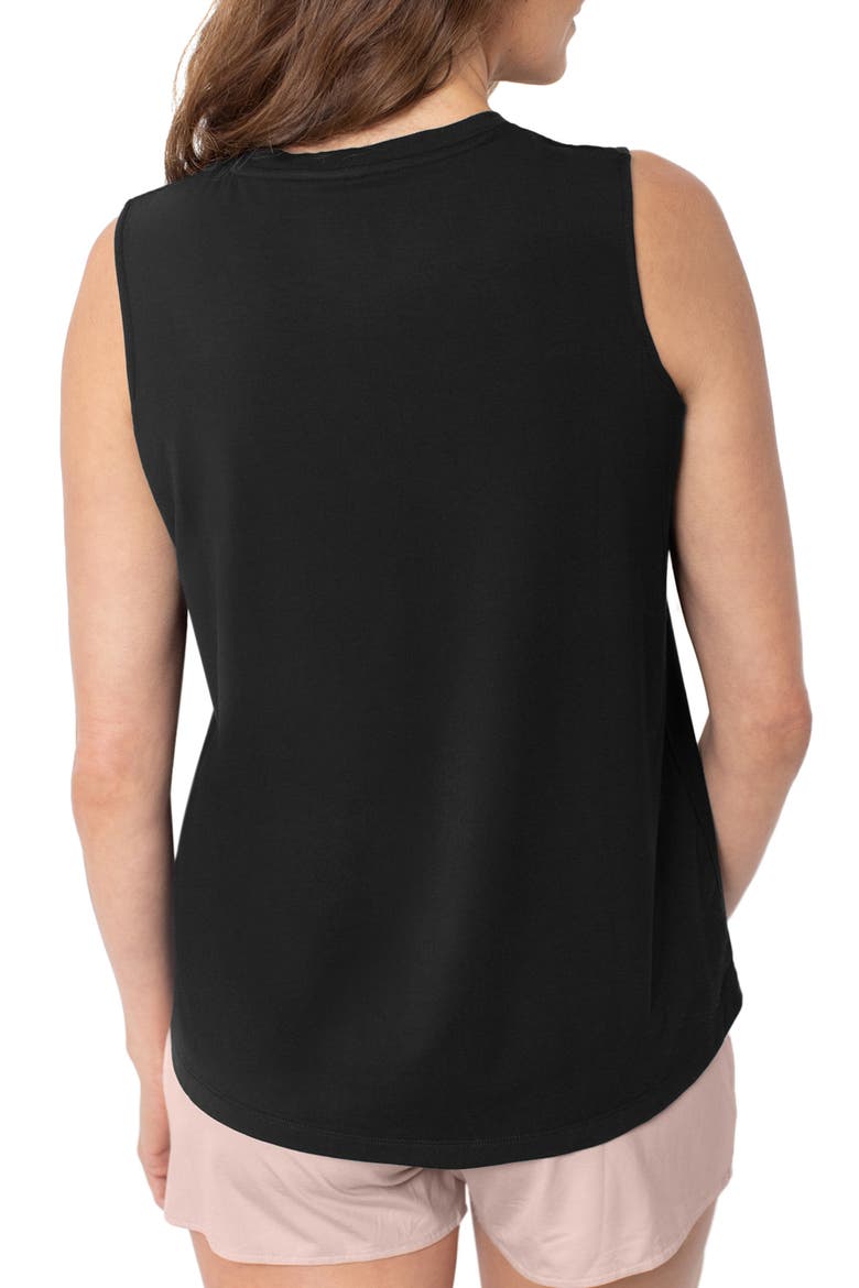 Maternity & Nursing Tank, Alternate, color, BLACK