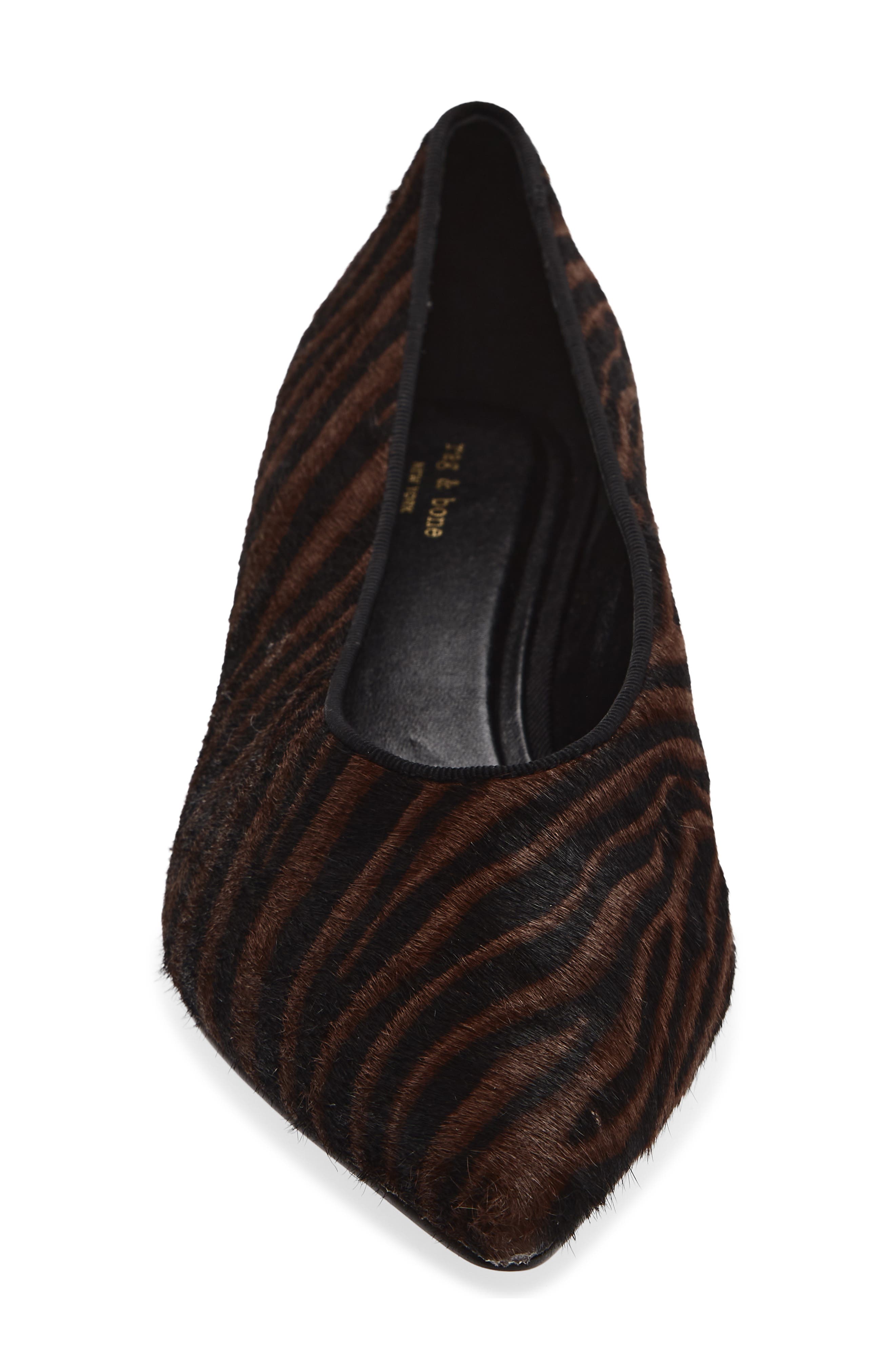 Paloma Pump, Alternate, color, COFFEE ZEBRA HAIR CALF