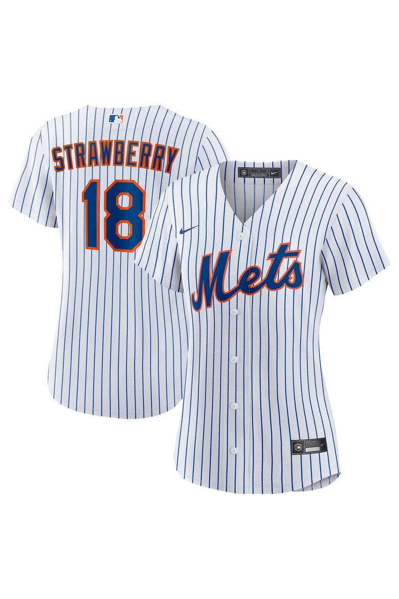 Women's Nike Darryl Strawberry White New York Mets Home Replica Player Jersey, Main, color, White