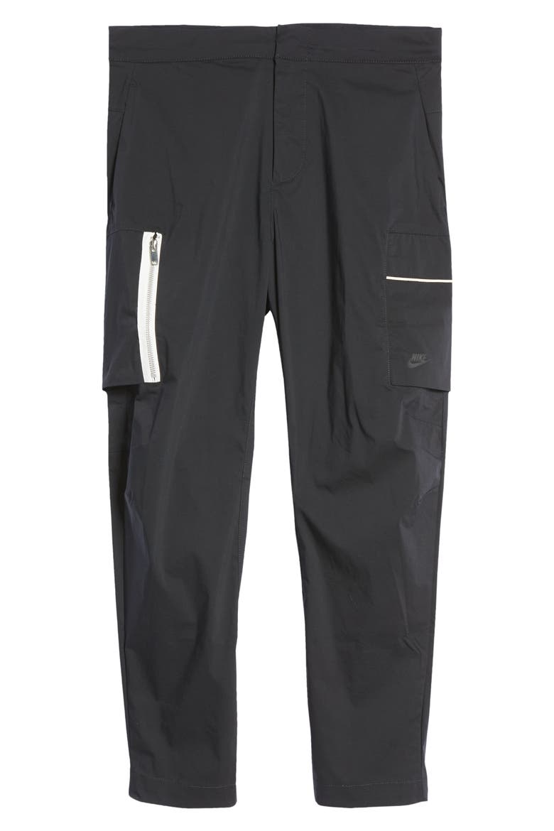 Sportswear Style Essentials Unlined Cargo Pants, Alternate, color, BLACK/ SAIL/ ICE SILVER/ BLACK