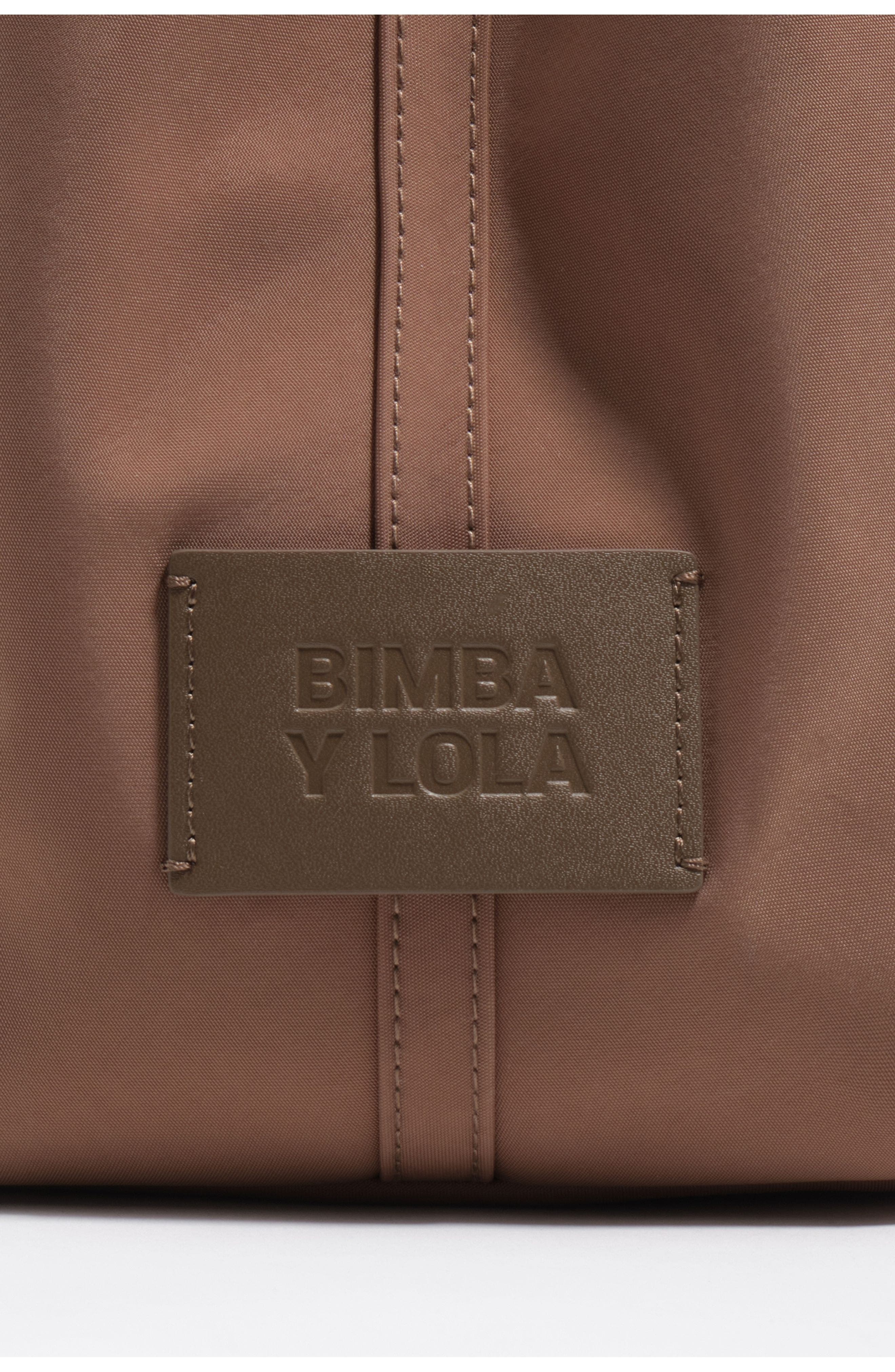 Bimba y Lola Large Fabric Chihuahua Bag, Alternate, color, Nougat