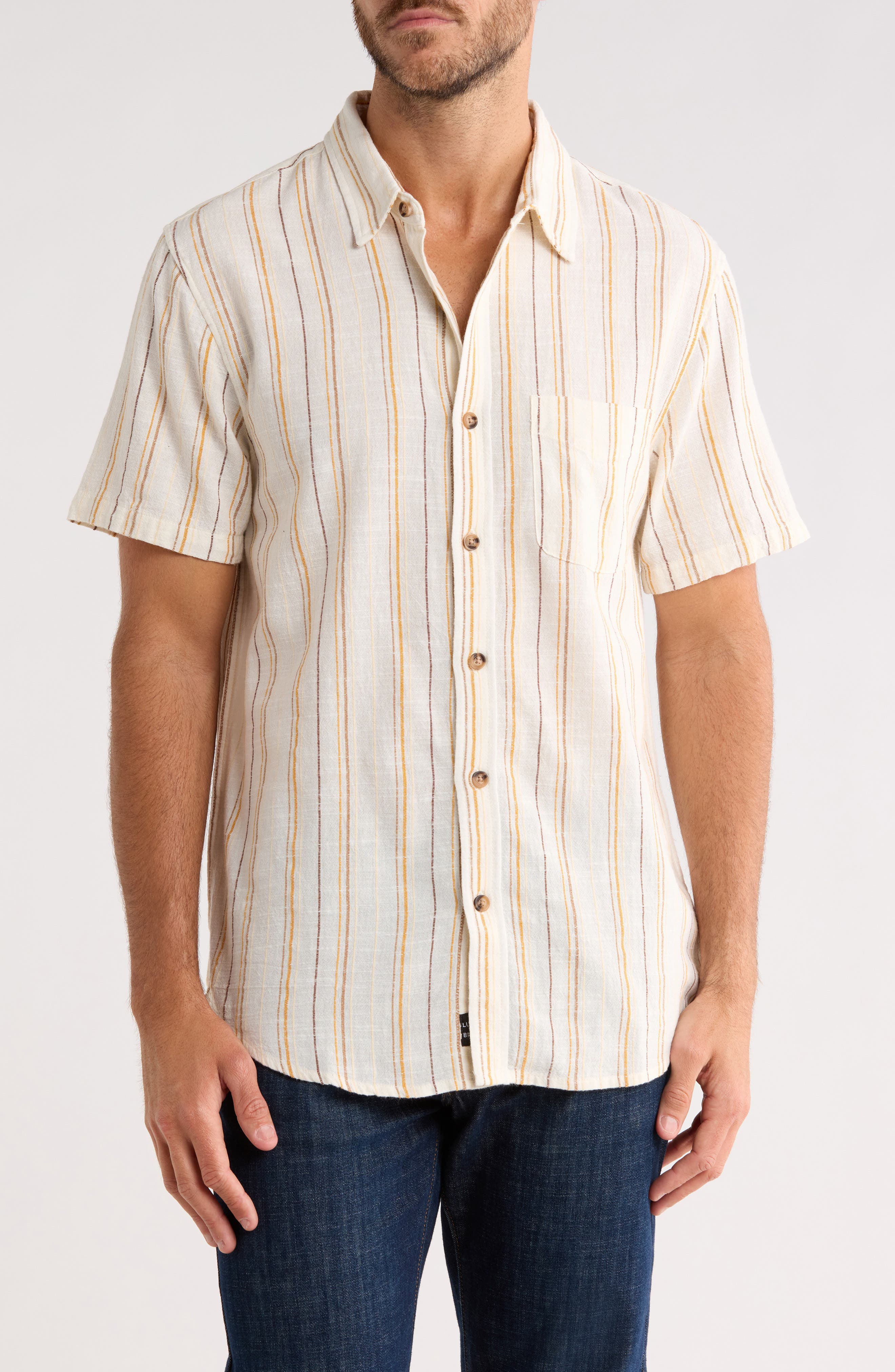 Lucky Brand Short Sleeve Workwear Button-Up Shirt