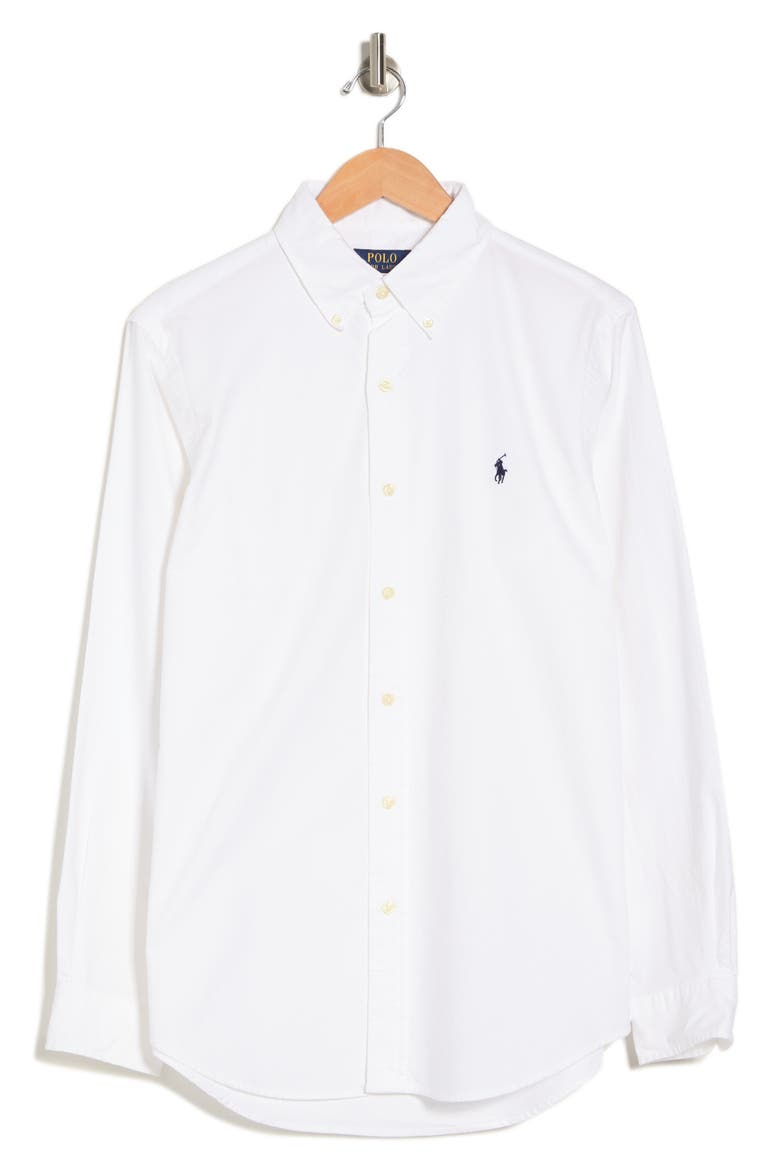 Oxford Button-Down Shirt, Alternate, color, WHITE