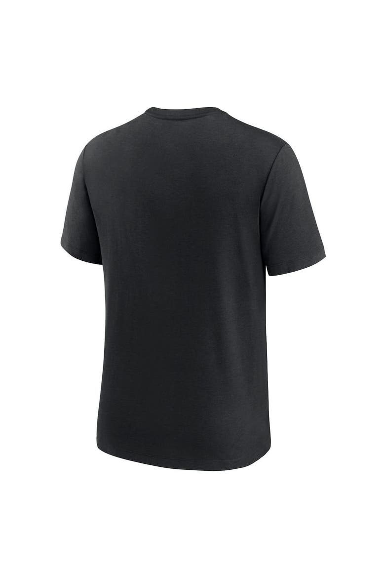 Men's Nike Black New Orleans Saints Rewind Playback Logo Tri-Blend T-Shirt, Alternate, color, Black