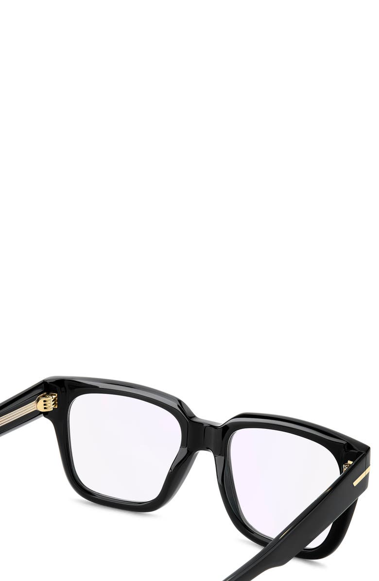 Victoria Beckham 53mm Square Optical Glasses, Alternate, color, 