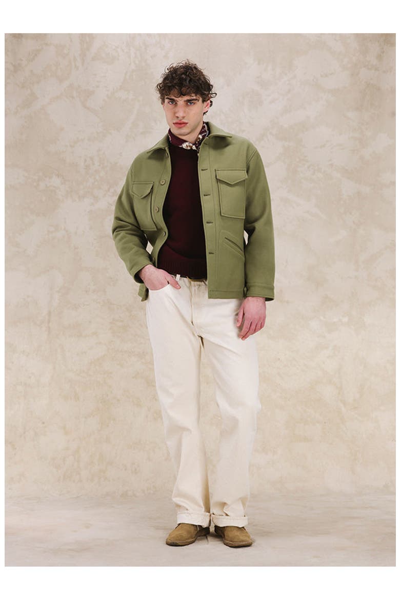 Edward Wool Jacket, Alternate, color, Sage Green