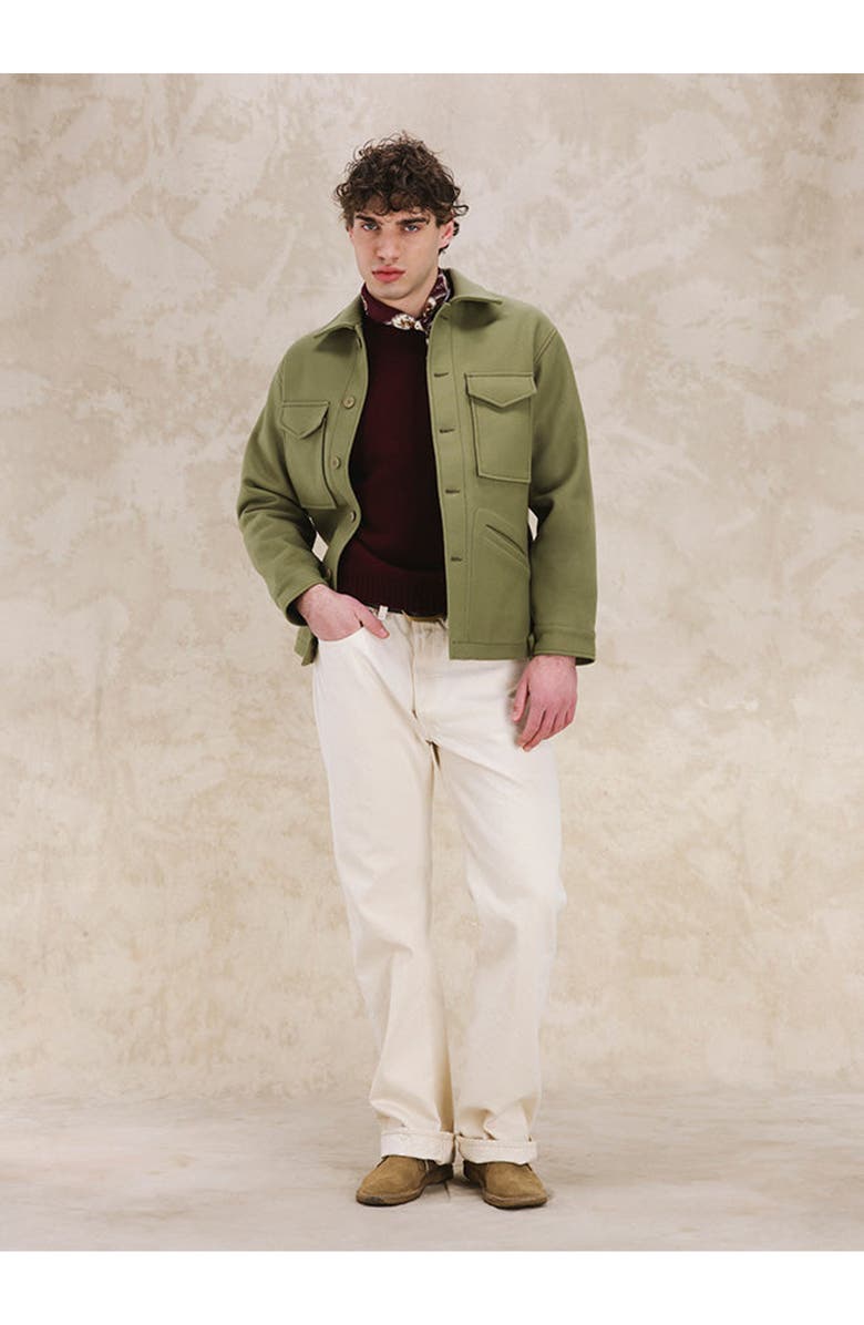 Fortela Edward Wool Jacket, Alternate, color, Sage Green