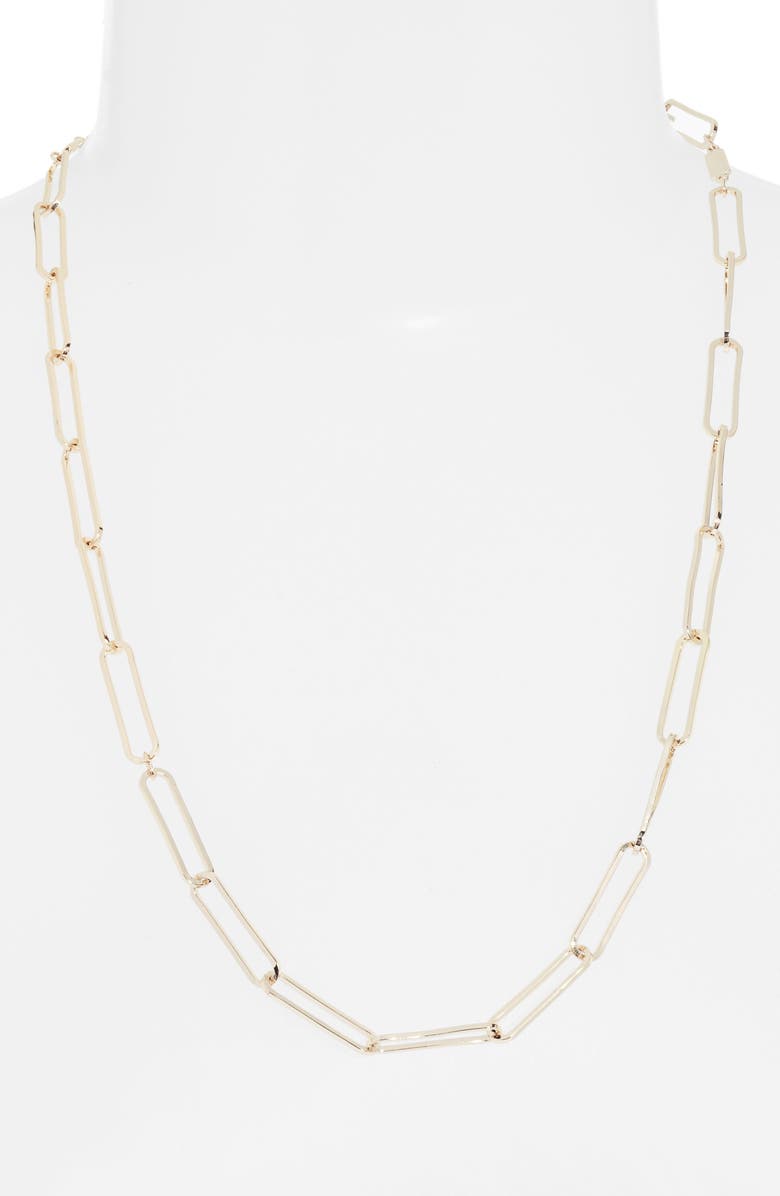 Nordstrom Paperclip Link Necklace, Main, color, 