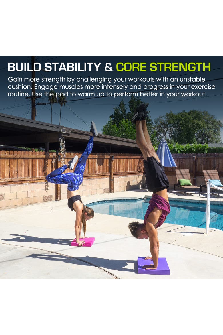 Exercise Balance Pad, 18.75 x 15-in, Alternate, color, Pink