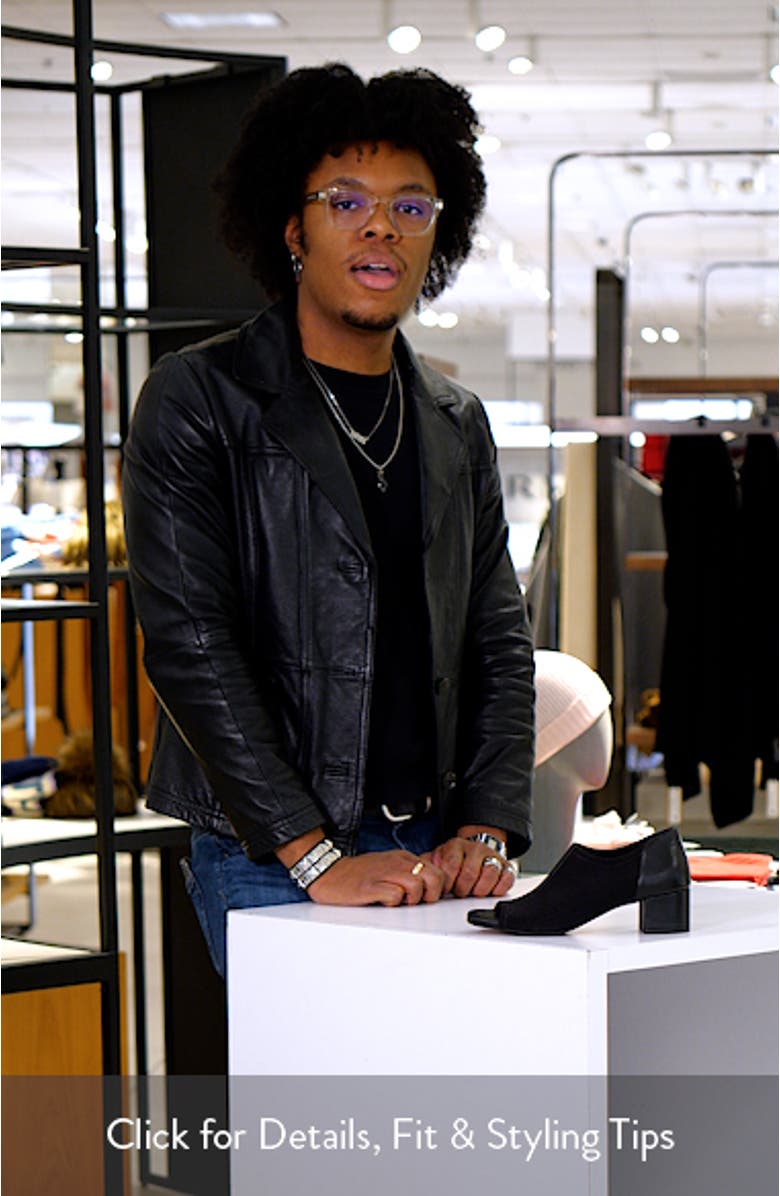 Lennon Peep Toe Block Heel Pump, sales video thumbnail