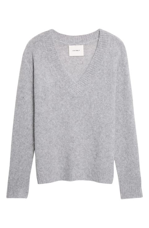 Leona V-Neck Cashmere & Silk Sweater