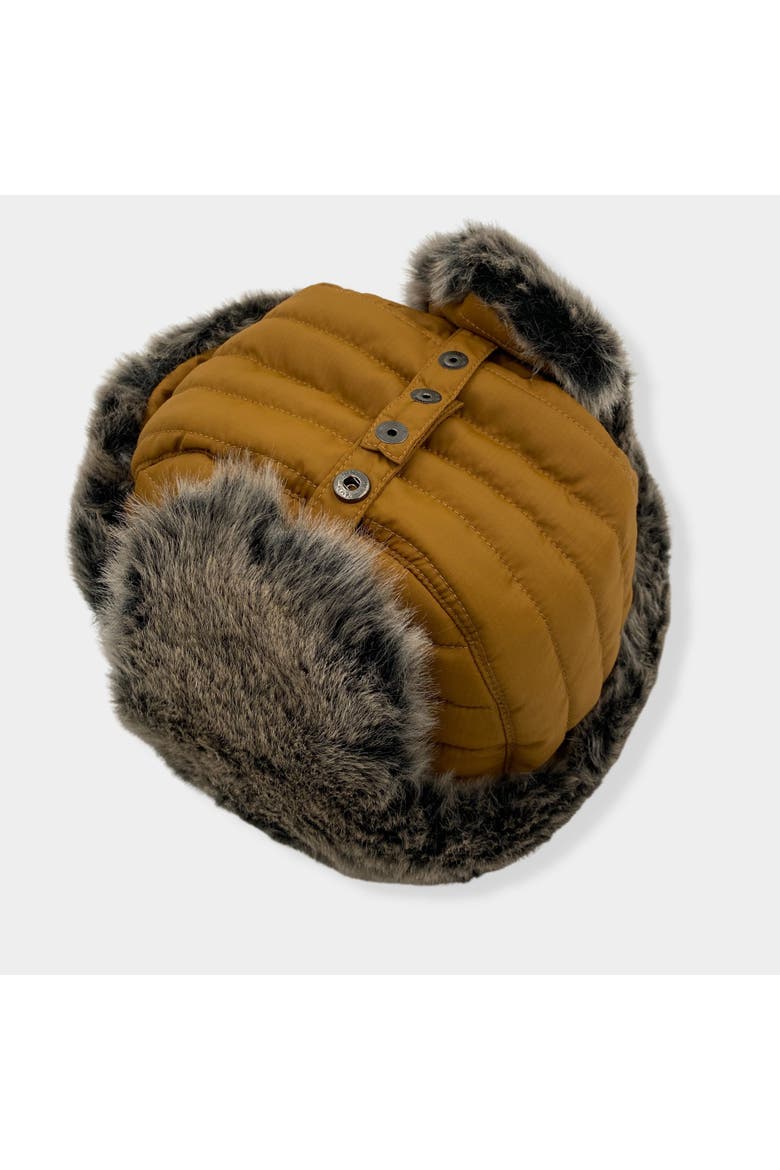 Phoebes Women's Puffy Trapper Hat, Alternate, color, Tobacco