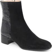 patricia green Dylan Croc Embossed Bootie