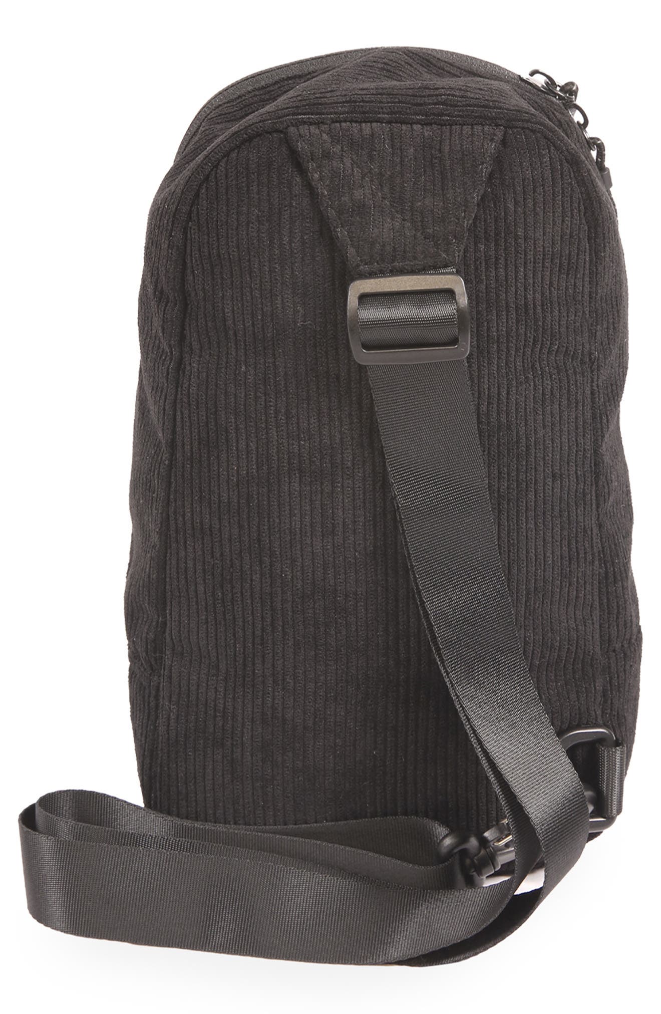 Original Penguin Corduroy Sling Bag, Alternate, color, Black