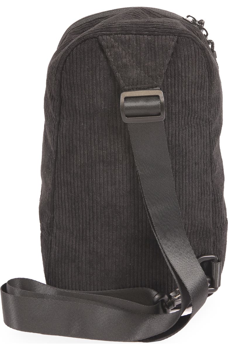 Original Penguin Corduroy Sling Bag, Alternate, color, Black