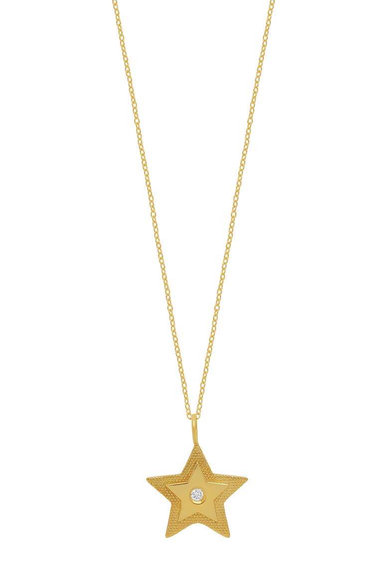 BL Icon Pendant Necklace, Main, color, 18K YELLOW GOLD/ DIAMOND