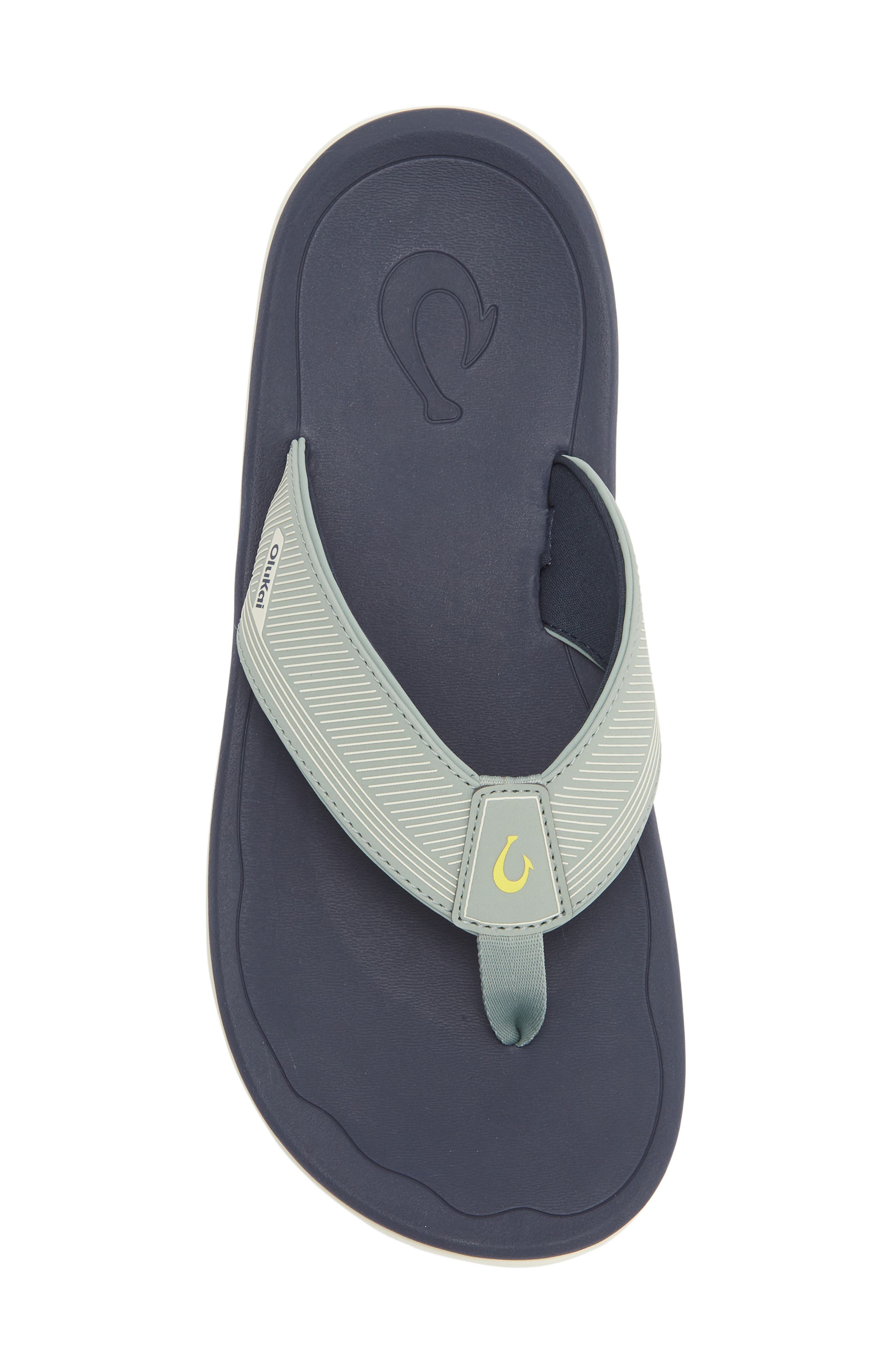 Ahi Kai Flip Flop, Alternate, color, SEAGREEN / TRENCH BLUE