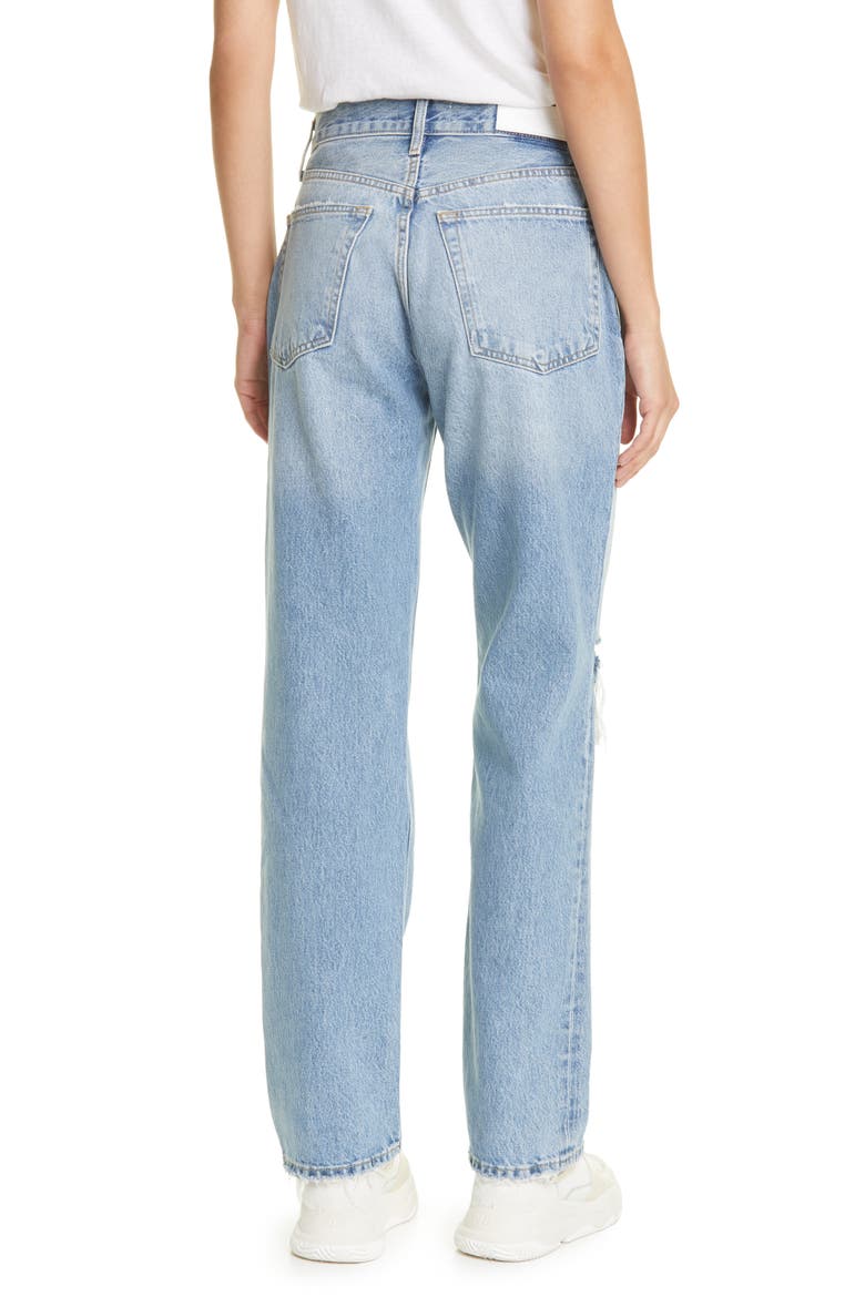Women's Comfy '90s High Waist Straight Leg Jeans, Alternate, color, SUNFADED DES