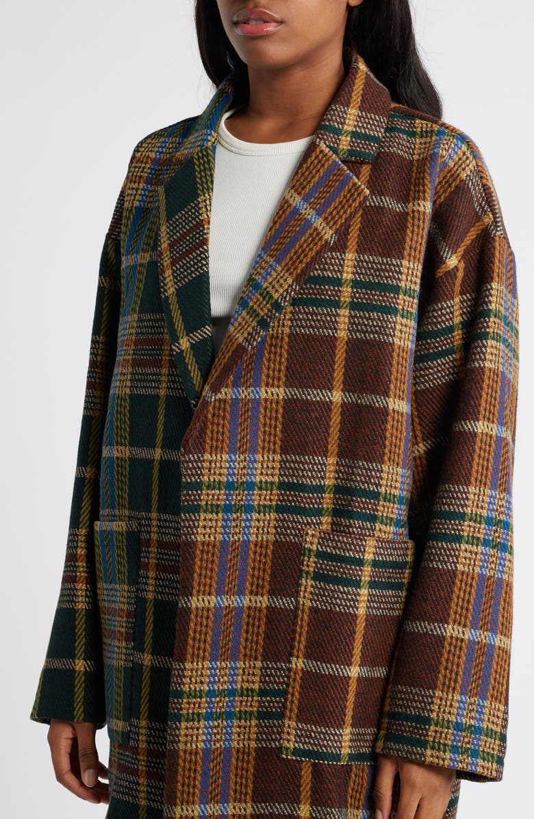 Dressed in Lala Scorpio Mixed Plaid Coat, Alternate, color,