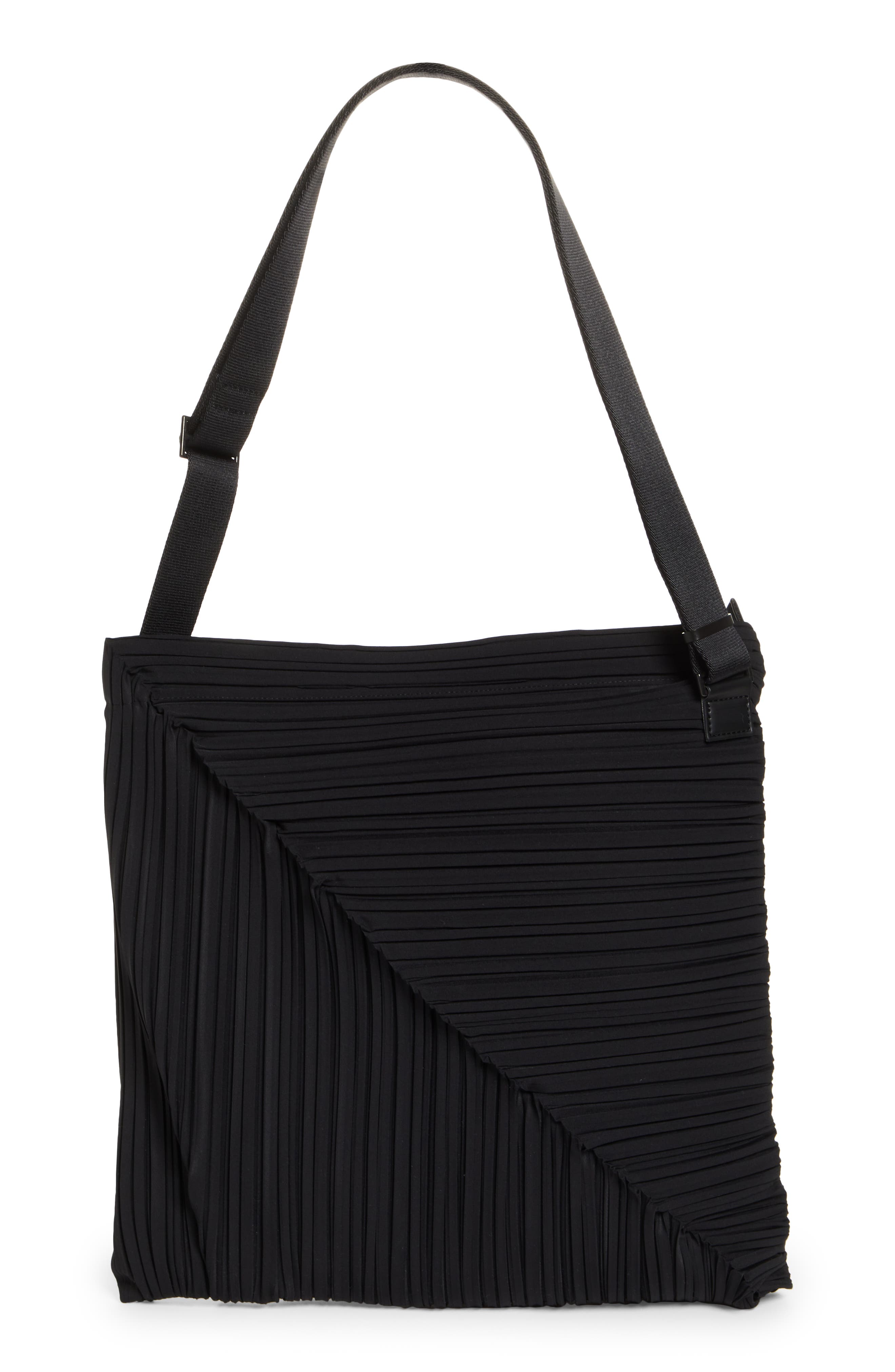 Pleats Please Issey Miyake Diagonal Pleats Bag, Main, color, 