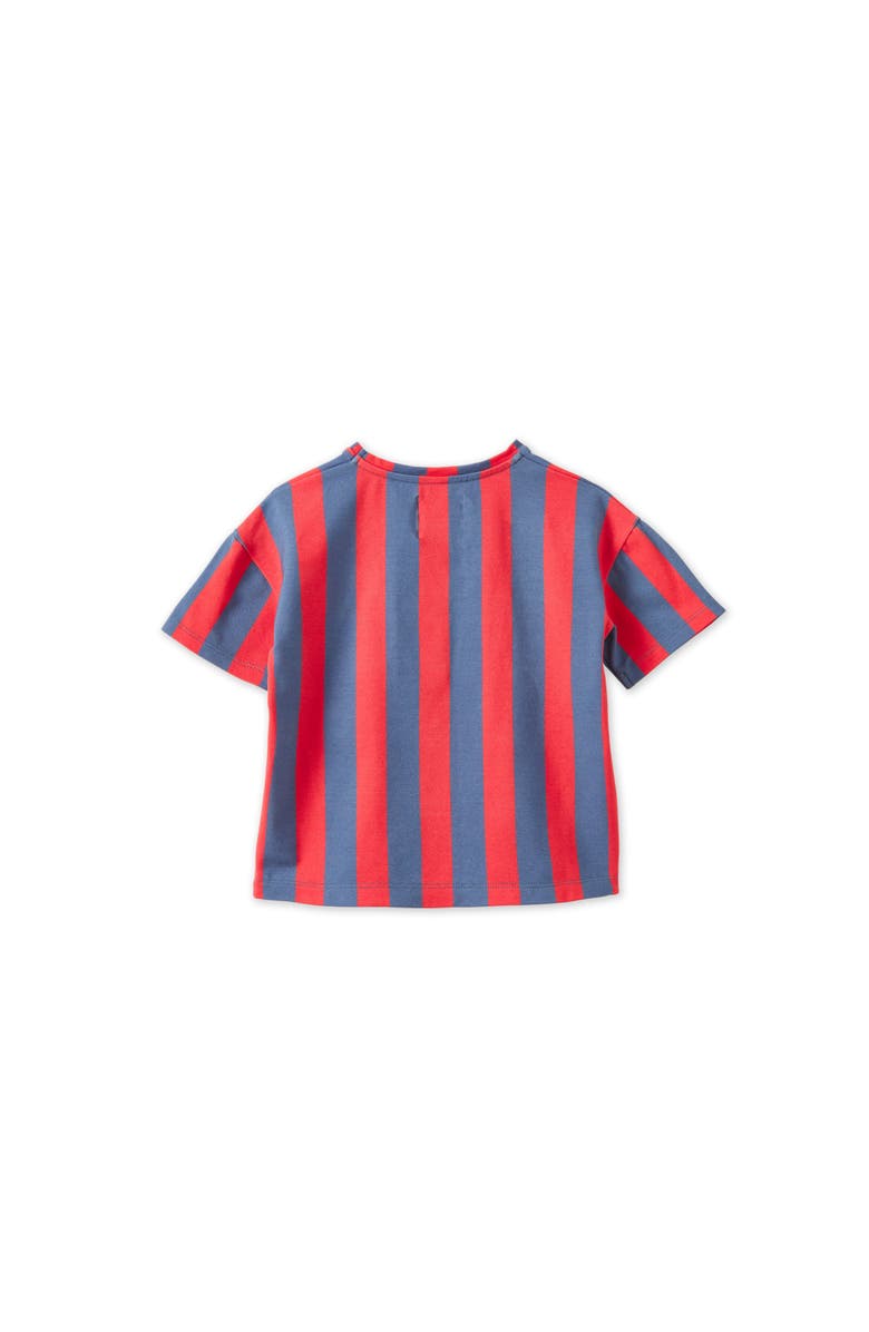 Vild House of Little Striped Tencel Shirt, Alternate, color, Blue/Red Stripe