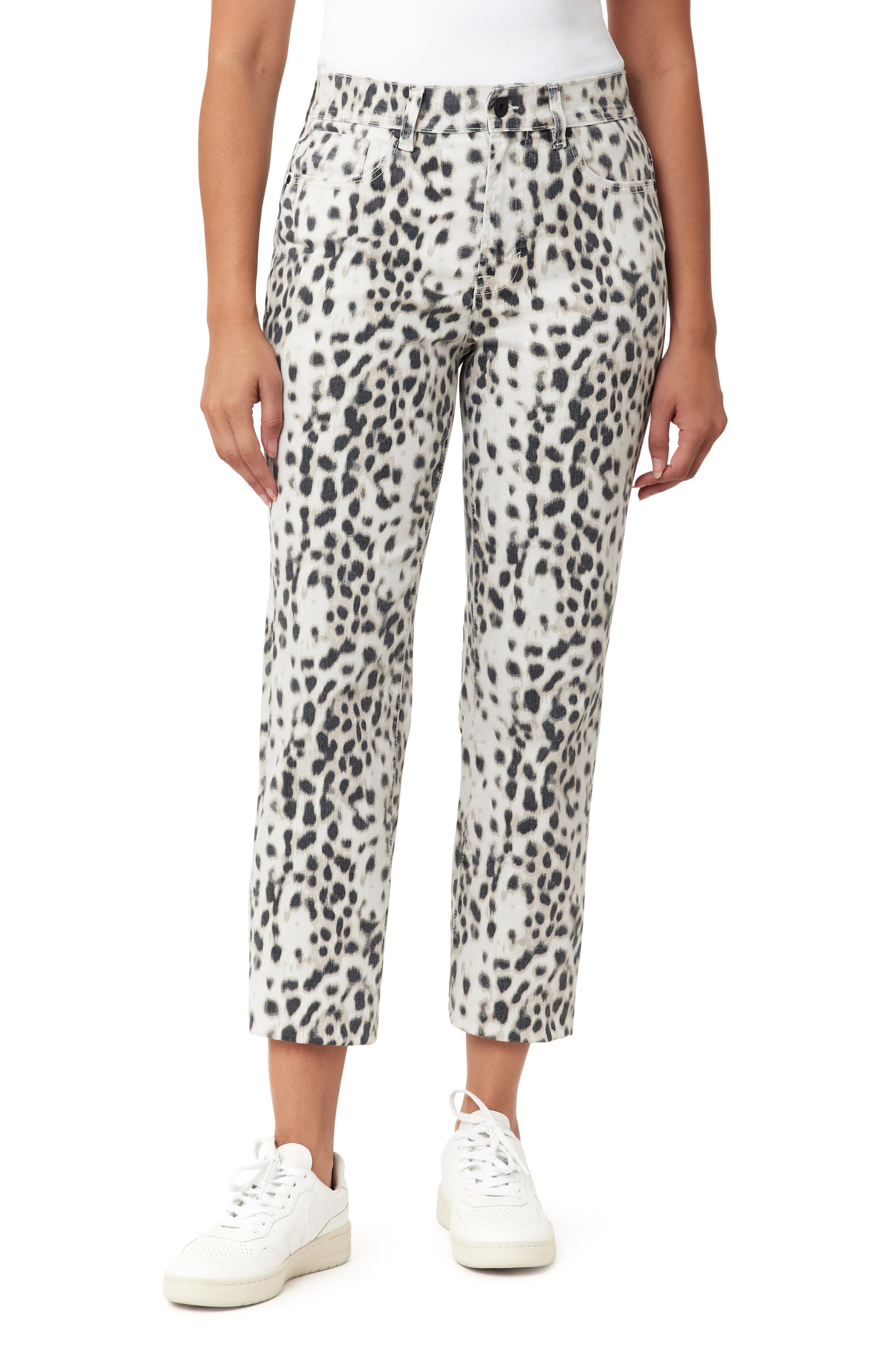 Kensie High Rise Slim Straight Crop Jean