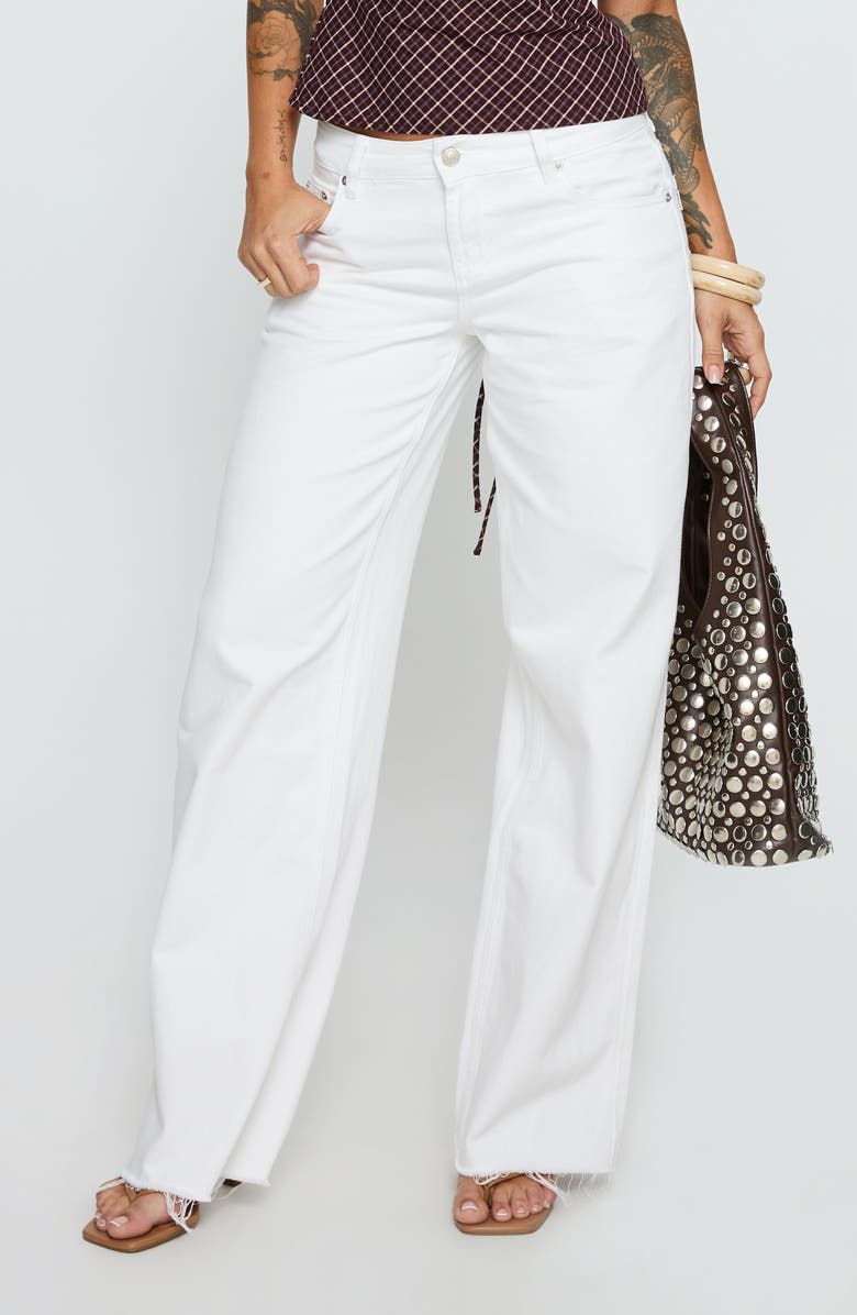 Princess Polly Sabryna Low Rise Straight Leg Jeans, Main, color, 