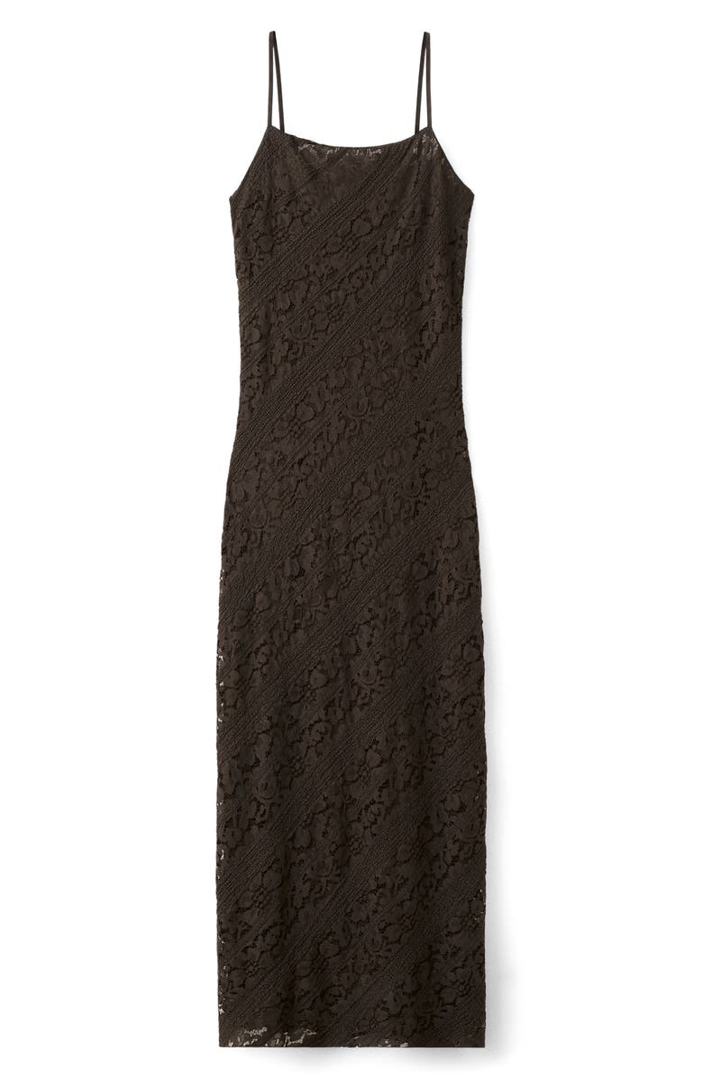 MANGO Lace Sleeveless Midi Dress, Main, color, 