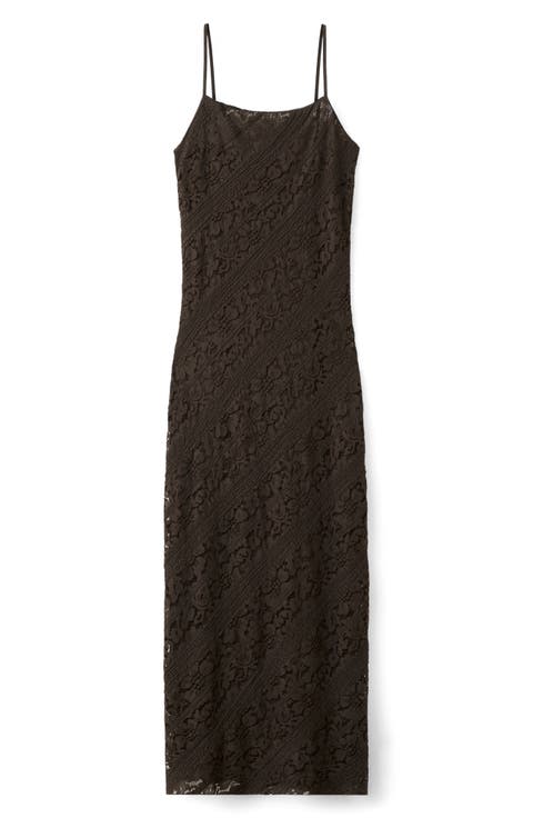 Lace Sleeveless Midi Dress