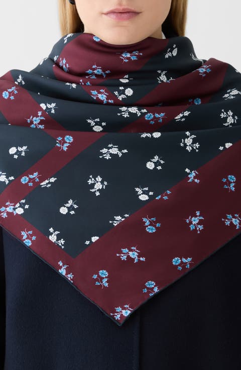 Floral Silk Scarf