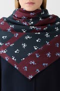 Lafayette 148 New York Floral Silk Scarf