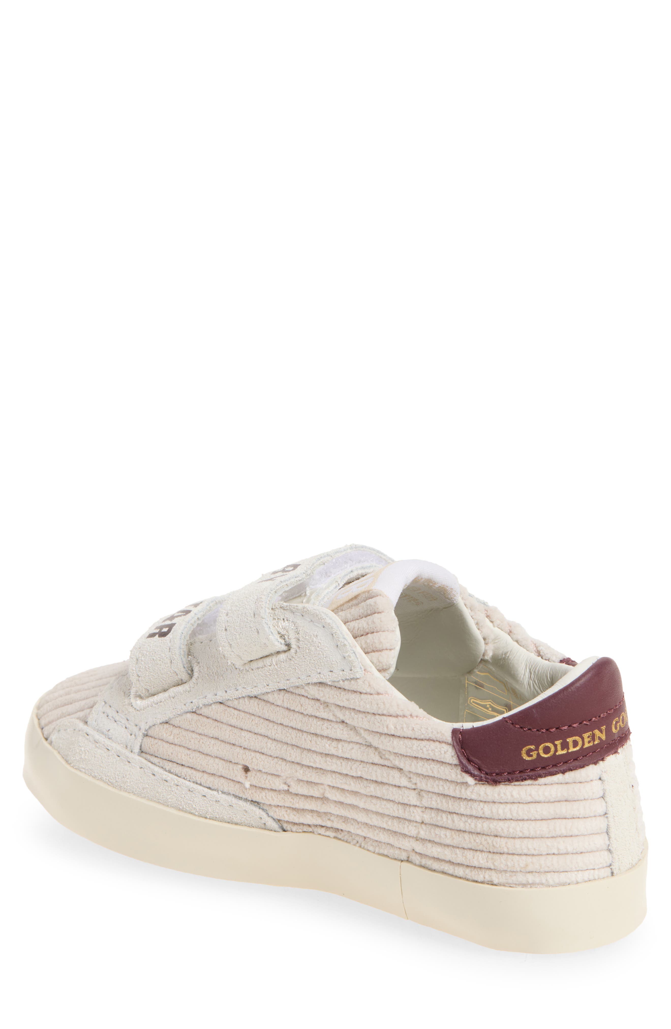 Baby School Low Top Sneaker, Alternate, color, CREAM/ BORDEAUX
