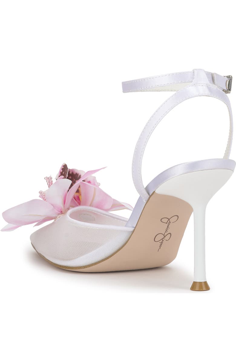 Jessica Simpson Vilyria Embellished Pointed Toe Pump, Alternate, color, Bright White