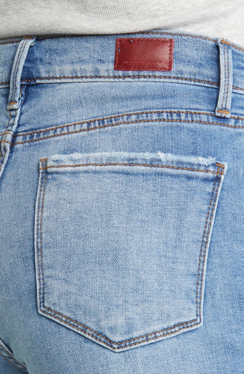 Whetherly Brandon High Waist Release Hem Ankle Straight Leg Jeans, Alternate, color,