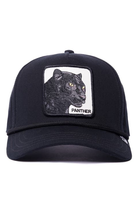 Panther 100 Embroidered Patch Denim Baseball Cap