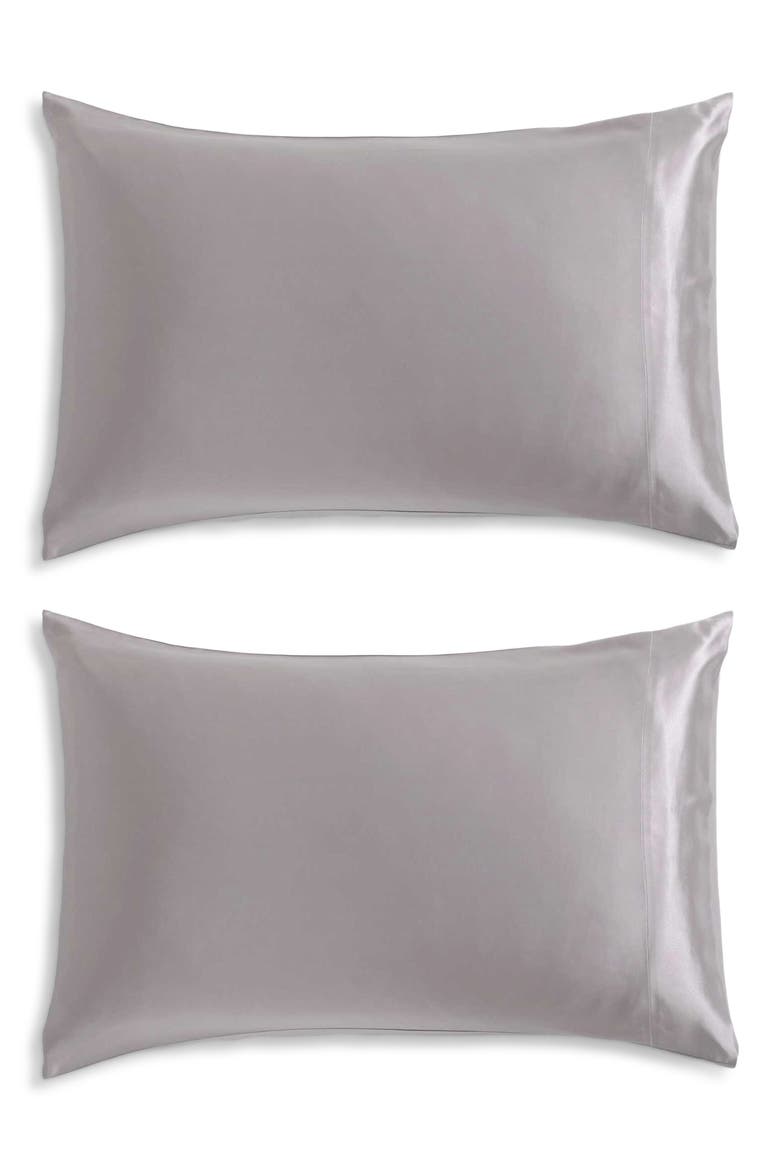 Set of 2 Mulberry Silk Pillowcases, Main, color, LIGHT / MEDIUM PINK