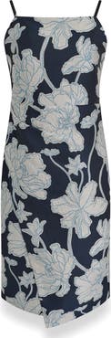 Donna Karan New York Floral Embroidered Cocktail Dress