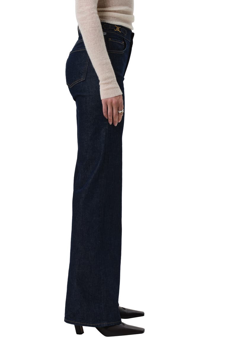 Kimberly Side Tab Flare Jeans, Alternate, color, HELIA DARK INDIGO