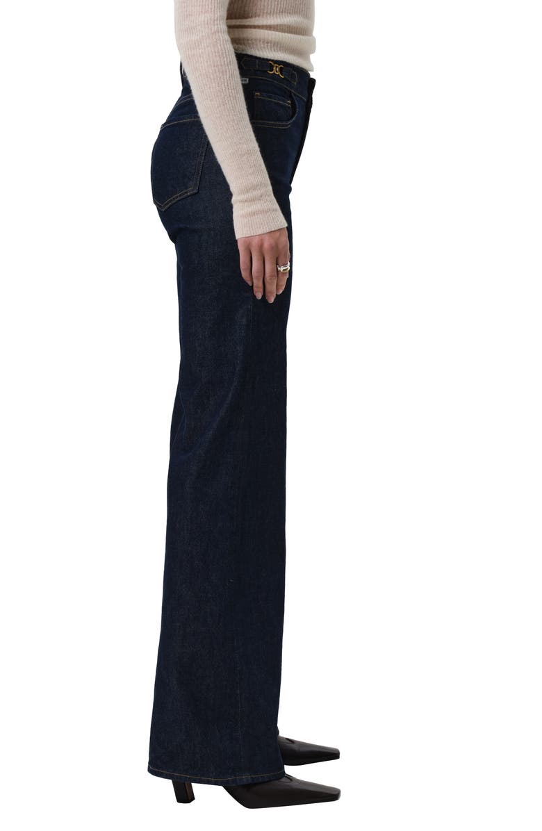 Citizens of Humanity Kimberly Side Tab Flare Jeans, Alternate, color, Helia Dark Indigo