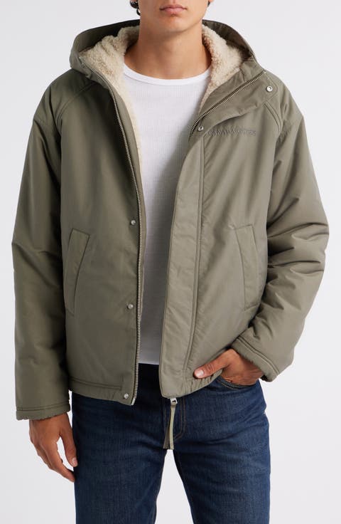 Alberni Reversible High Pile Fleece Bomber Jacket