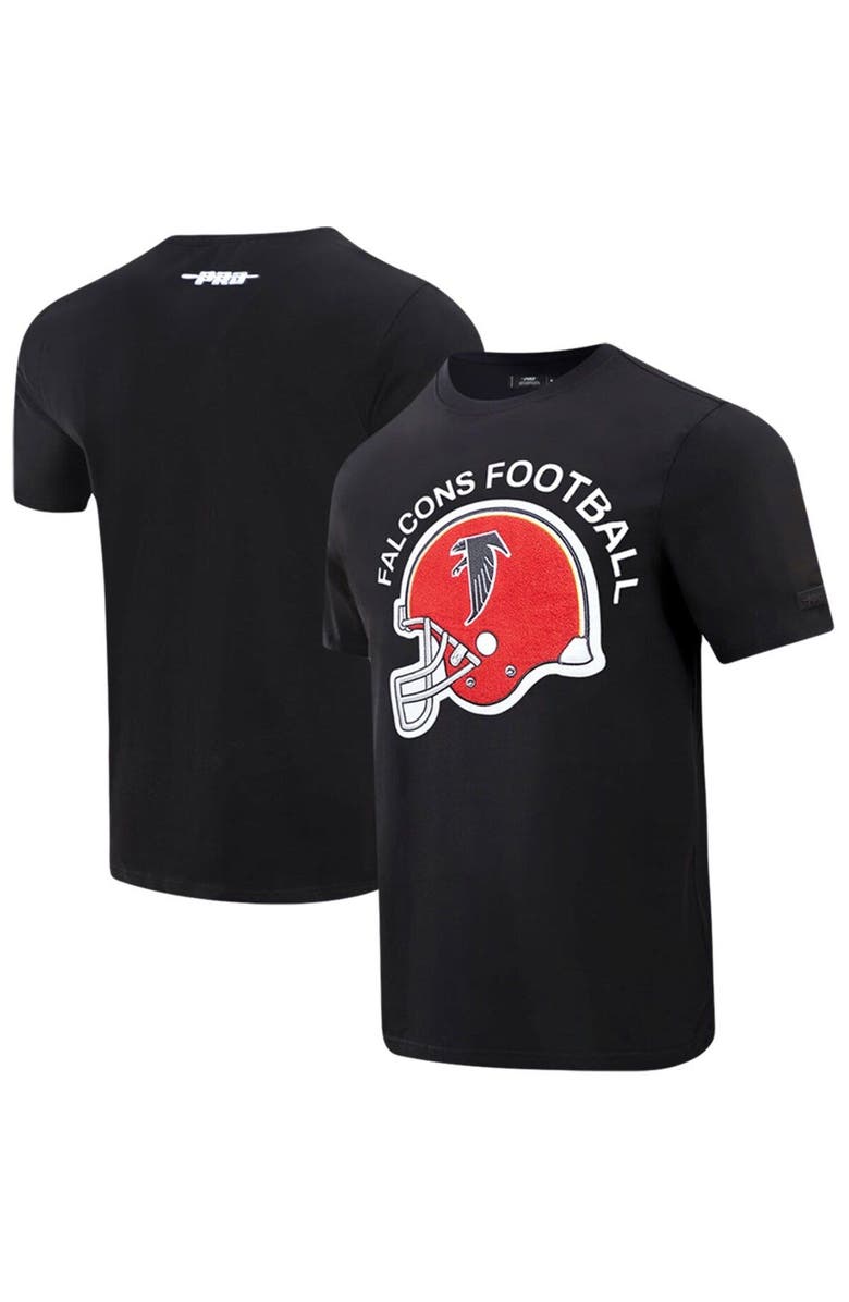 PRO STANDARD Men's Pro Standard Black Atlanta Falcons Red Helmet Wordmark T-Shirt, Main, color, Black