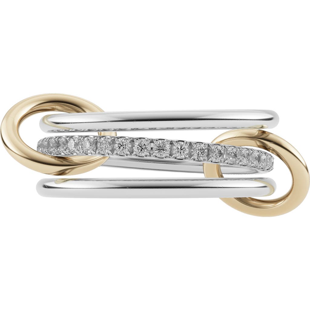 Spinelli Kilcollin Sonny Linked Diamond Ring In Metallic
