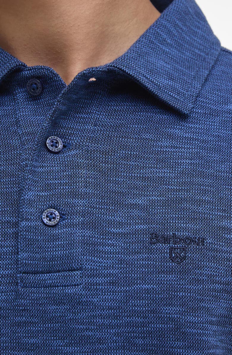Barbour Hepple Slub Cotton Piqué Polo, Alternate, color, Dark Denim