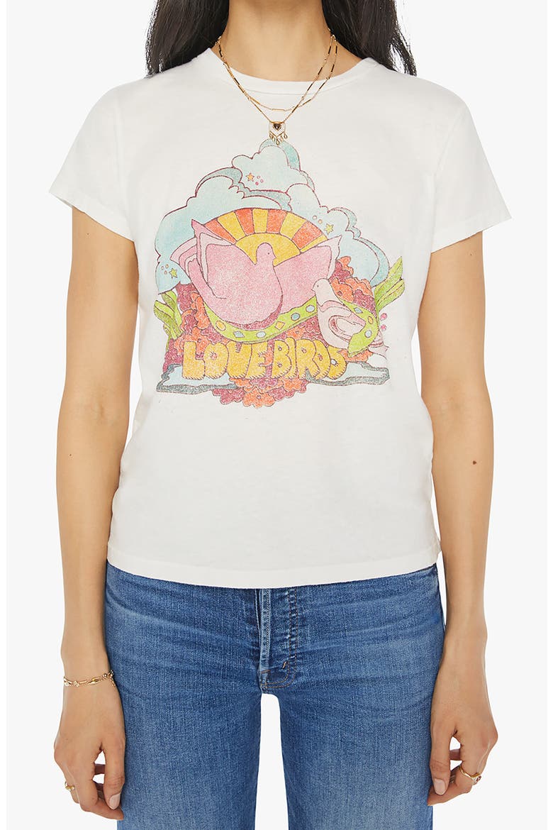 The Boxy Goodie Goodie Focus Graphic T-Shirt, Main, color, LBD- LOVE BIRDS