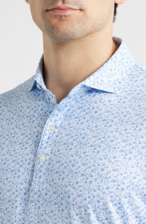 Johnnie-o Marietta Featherweight Prep-formance Jersey Polo In Blue