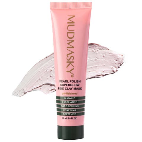 Pearl Polish Superglow Pink Clay Mask 2oz