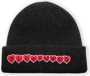 PLEASURES Hearts Beanie