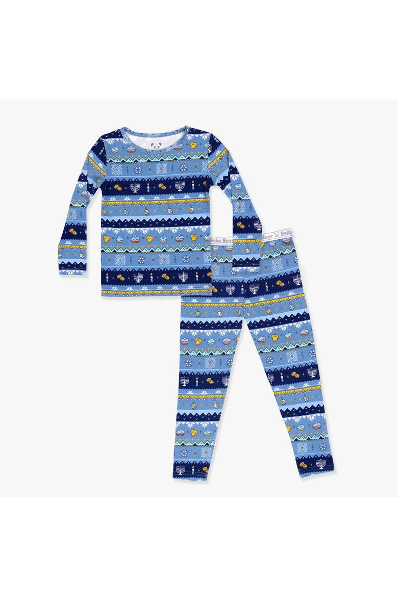 Kids' Hanukkah Fair Isle Set of 2 Piece Pajamas, Main, color, Hanukkah Fair Isle
